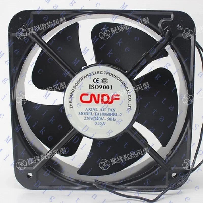 

H 1 шт. для промышленного вентилятора CNDF TA18060HBL-2 220 В 18060 18 см осевой вентилятор охлаждения 2 провода
