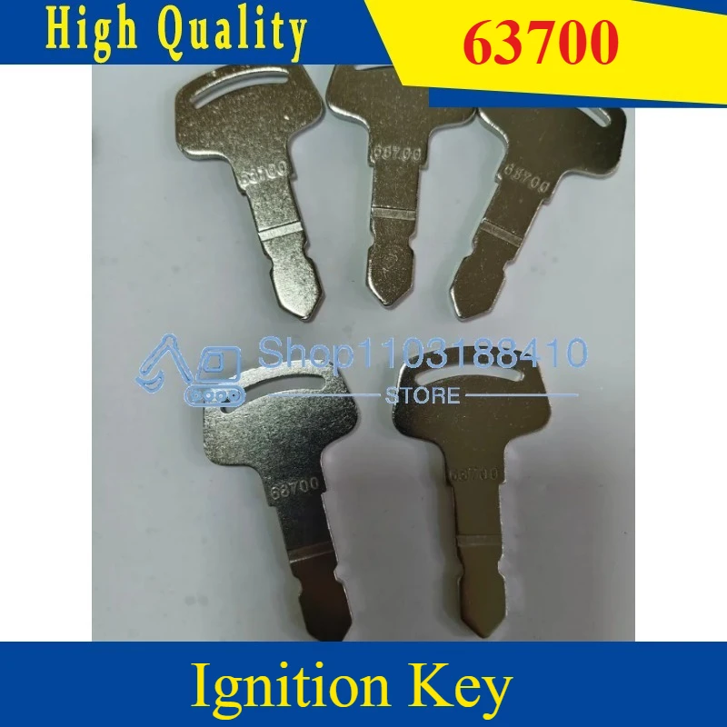 

5 шт. 63700 ключ зажигания для трактора Kubota серии B New Holland Case