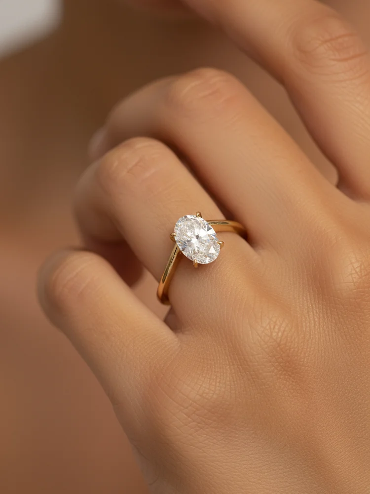 925 Sterling Silver Minimalism Fashion Wave Oval Zircon Ring For Women Engagement Wedding Anniversary High Quality Fine Jewelry