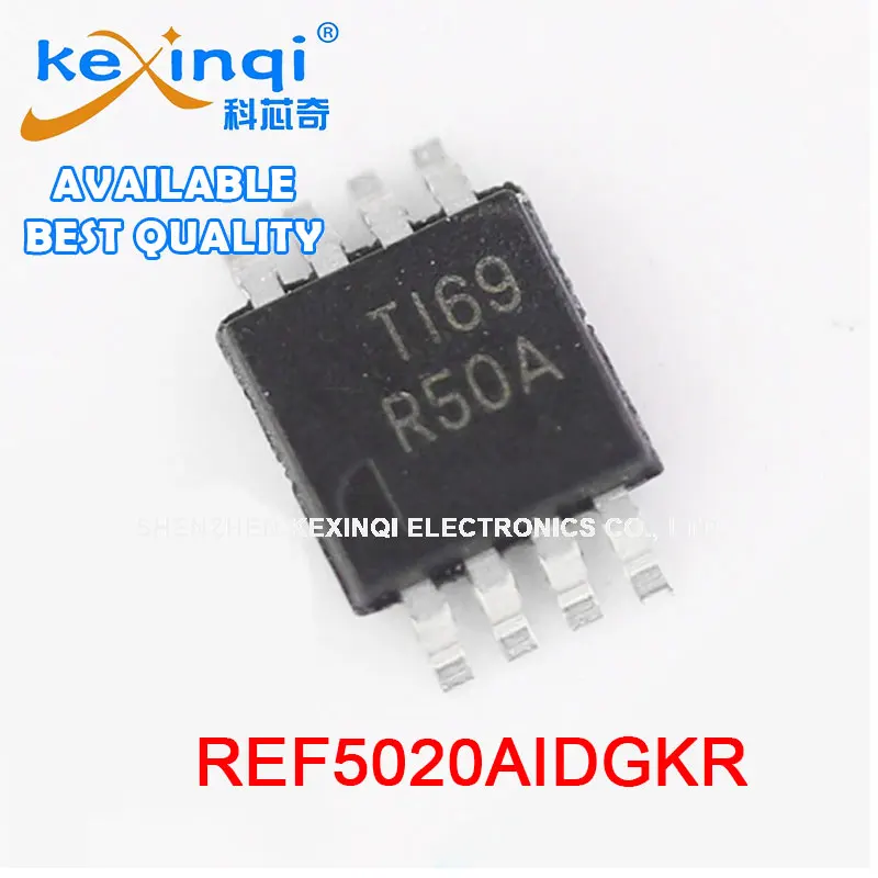 2PCS REF5020AIDGKR Code R50A Voltage Reference Electronic Component Package MSOP8 New  Best High Quality