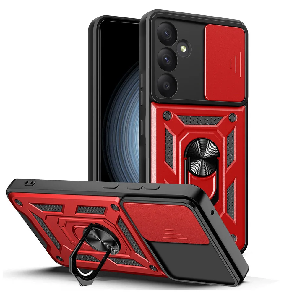 

Защитный чехол для камеры Samsung A06 A55 A35 A25 A24 A34 A54 A14 5G A23 A53 A13 A73 A33 A32 A72 A52 A12 Armor Hybrid Ring Cover