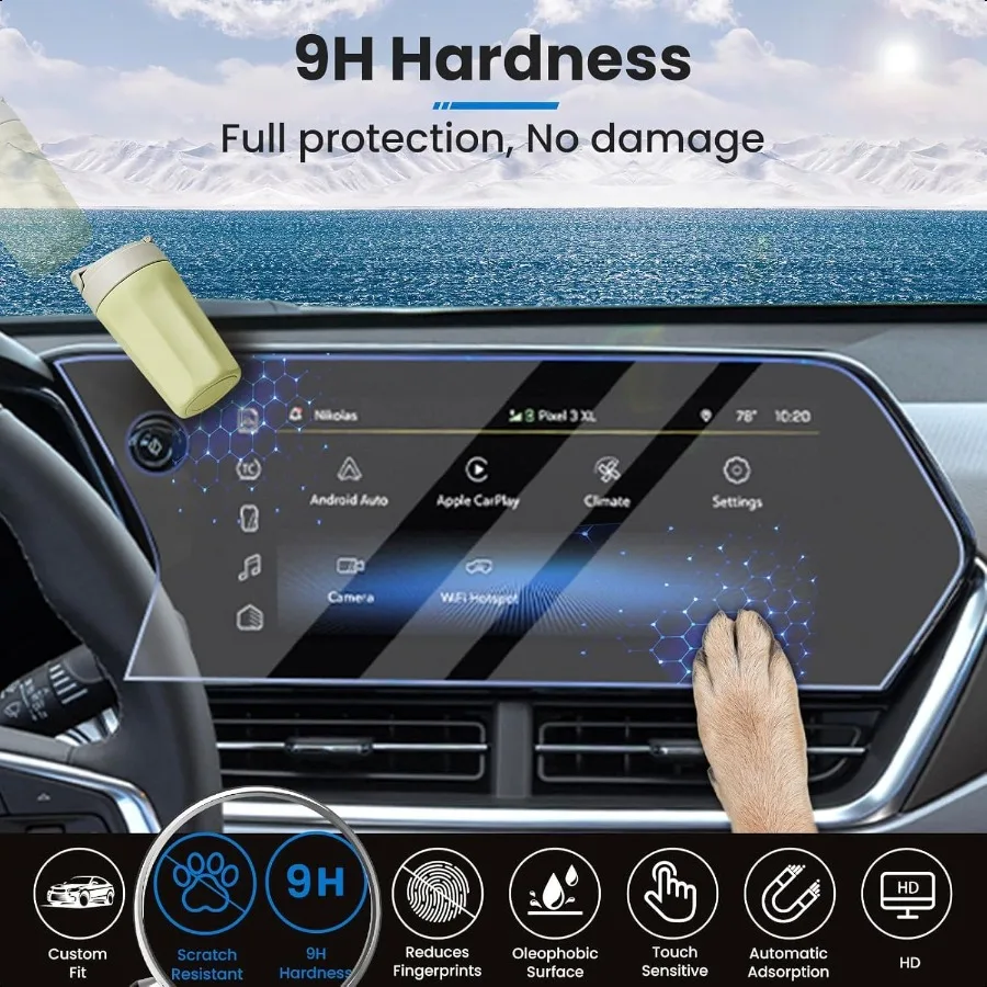 2 حزمة 2024 2025 Trax واقي للشاشة من الزجاج المقسى لـ 2025 2024 Chevy Trax LT 2RS ACTIV واقي للشاشة 2024 2025 Trax Acco #3