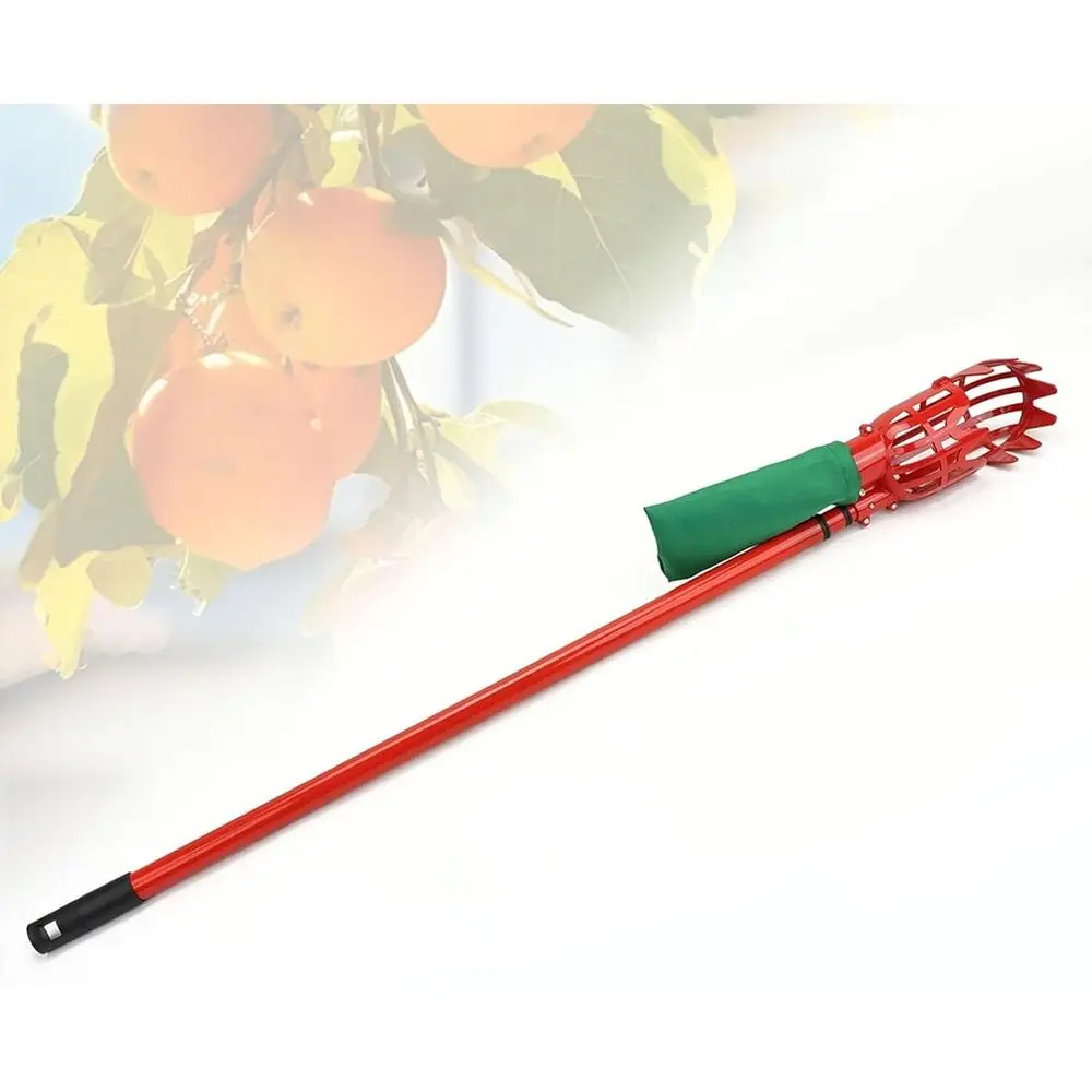 

Telescoping Fruit Picker with Basket for Apples, Apricots, Pears, Oranges, Mangoes - Lightweight & Multi-Purpose