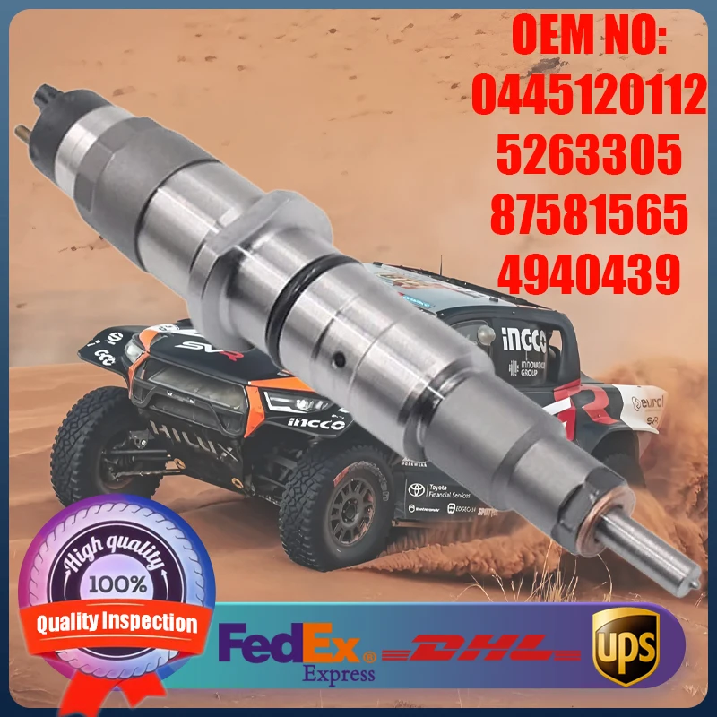 

New Common Rail Fuel Injector Diesel Engine Parts 0445120112 5263305 87581565 Suitable for Cummins ISC ISL 8.3L and Komatsu