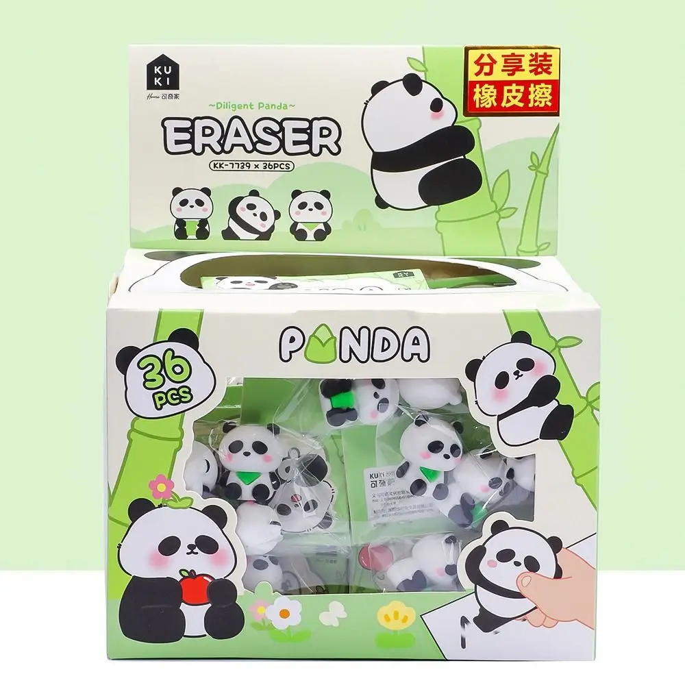 Cheese Bear Panda Fast Food 3D Shape Eraser Traceless Dustless Sharing Packing Mini Eraser High Elasticity Pencil Wiping Eraser