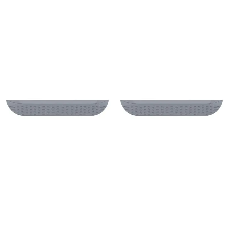2X Universal Robot Vacuum Sweeper Sill Bar Step Ramp Climbing Mat Vacuum Cleaner Replacement Accessories Gray-AT36