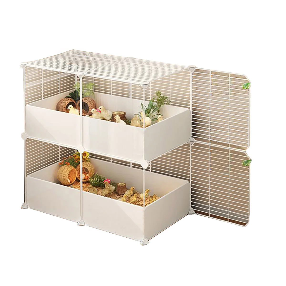 Cage à Hamster pour usage domestique, Villa de luxe pour Hamsters dorés, Cage d'observation pour l'élevage de petits poulets, Cage vide