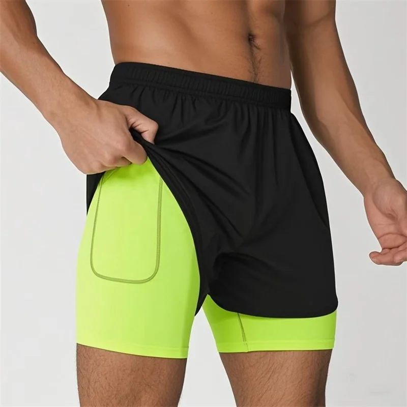 

Men's Multi Pocket Running Shorts Fitness Shorts Casual Beach Sports Lined Skinny Shorts Everyday Style Breathable sports Shorts