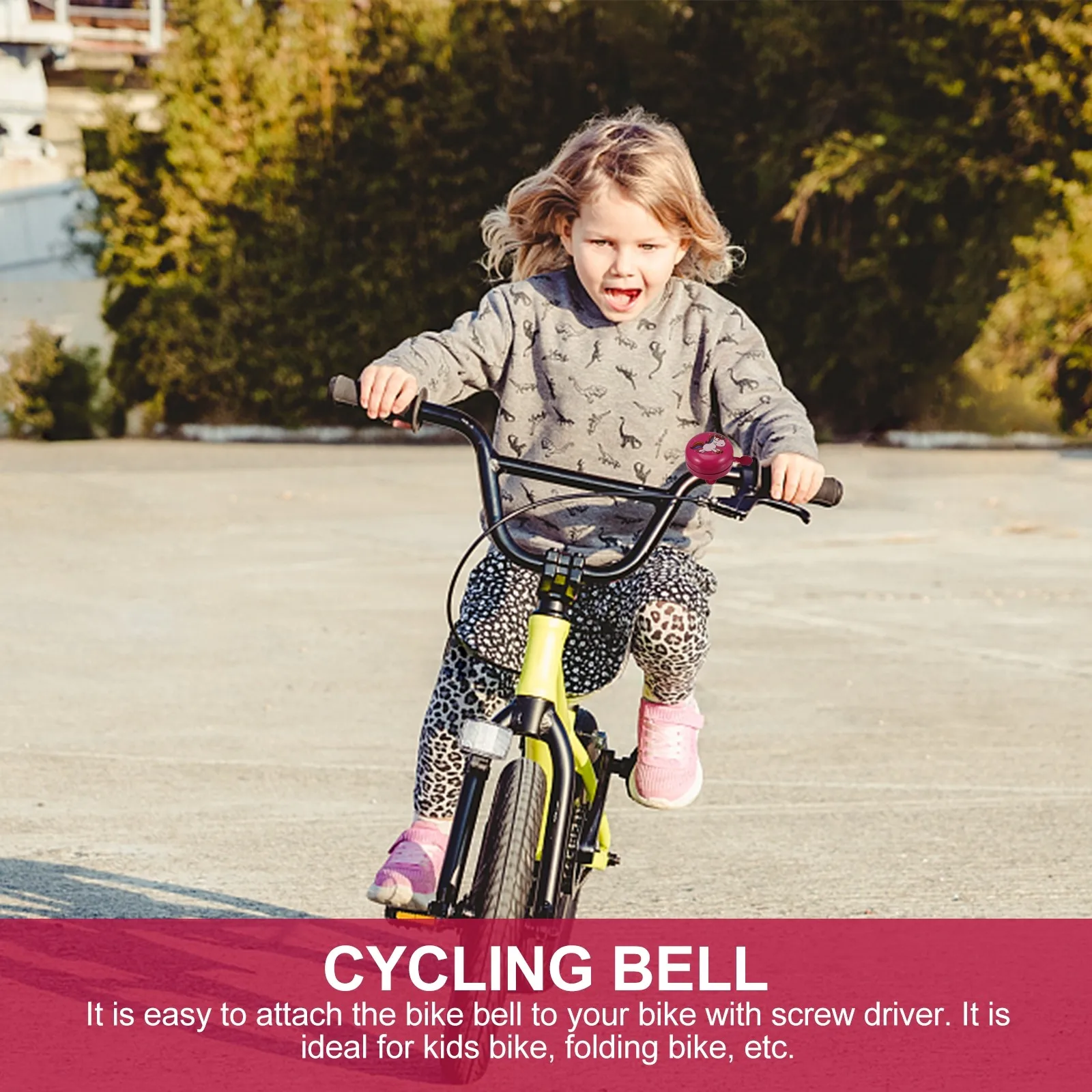 

Cartoon Bike Bell Electric Tricycle Accessories Cycling Ring ' Tricycles Round