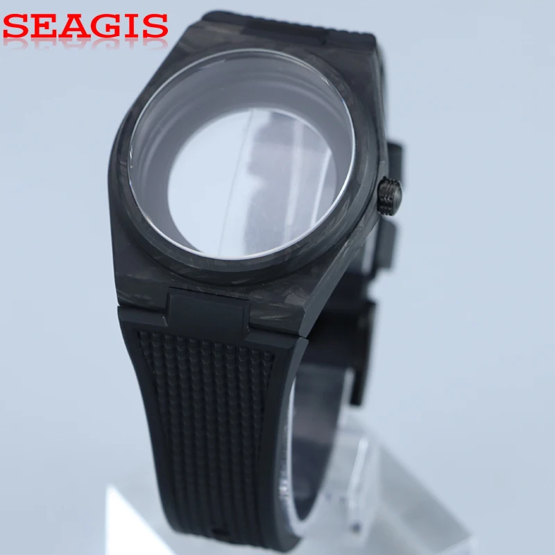 ساعة سيجيس أوتوماتيكية من ألياف الكربون 40 ملم، غوص فاخر مقاوم للماء PRX، حركة NH35 #2