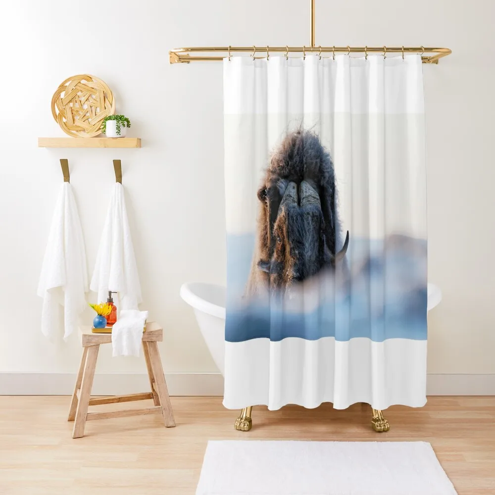 

Elder Musk Ox Shower Curtain Shower For Bathroom Set For Bathrooms Bathroom Fabric Accessories For Shower And Services Curtain