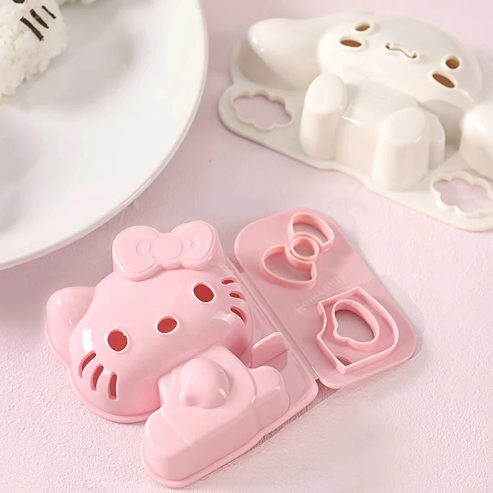 

Authentic Hello Kitty Cinnamoroll Rice Ball Mold Kawaii Sanrio Pompompurin Camping Portable Diy Cartoon Rice Ball Mold Girl Gift