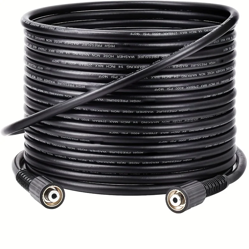 

1pc Pressure Washer Hose, 4000 PSI X 1/4 Inch, Kink Resistant Power Washers Hose Replacement, M22-14mm Brass Thread