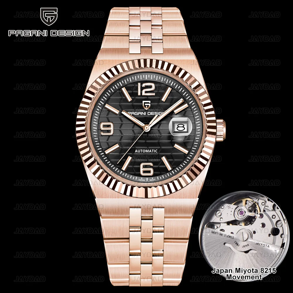 

PAGANI DESIGN новые мужские часы розовое золото роскошные автоматические часы для мужчин механические наручные часы AR сапфировые водонепроницаемые часы подарок