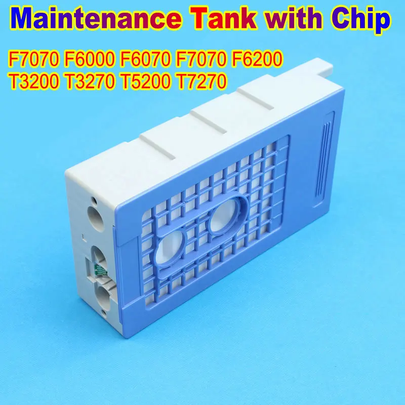 

F6200 T3200 Printer Waste Ink Maintenance Ink Box Tank with Chip For Epson F7070 F6000 F6070 F7070 F6200 T3200 T3270 T5200 T7270