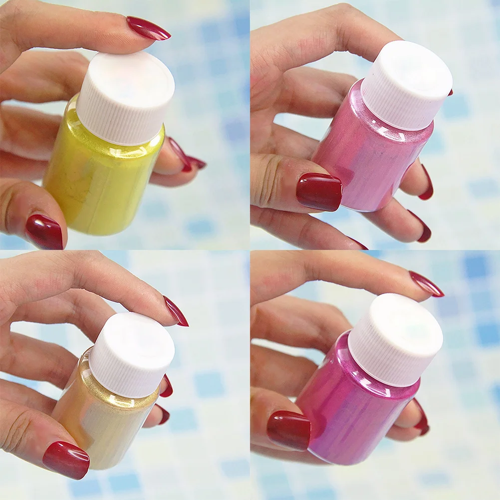 12 Stuks 10 G/Fles Mica Poeder Parel Pigment Set Voor Diy Zeep Maken Bad Nagel Kintsugi Ambachten handgemaakte