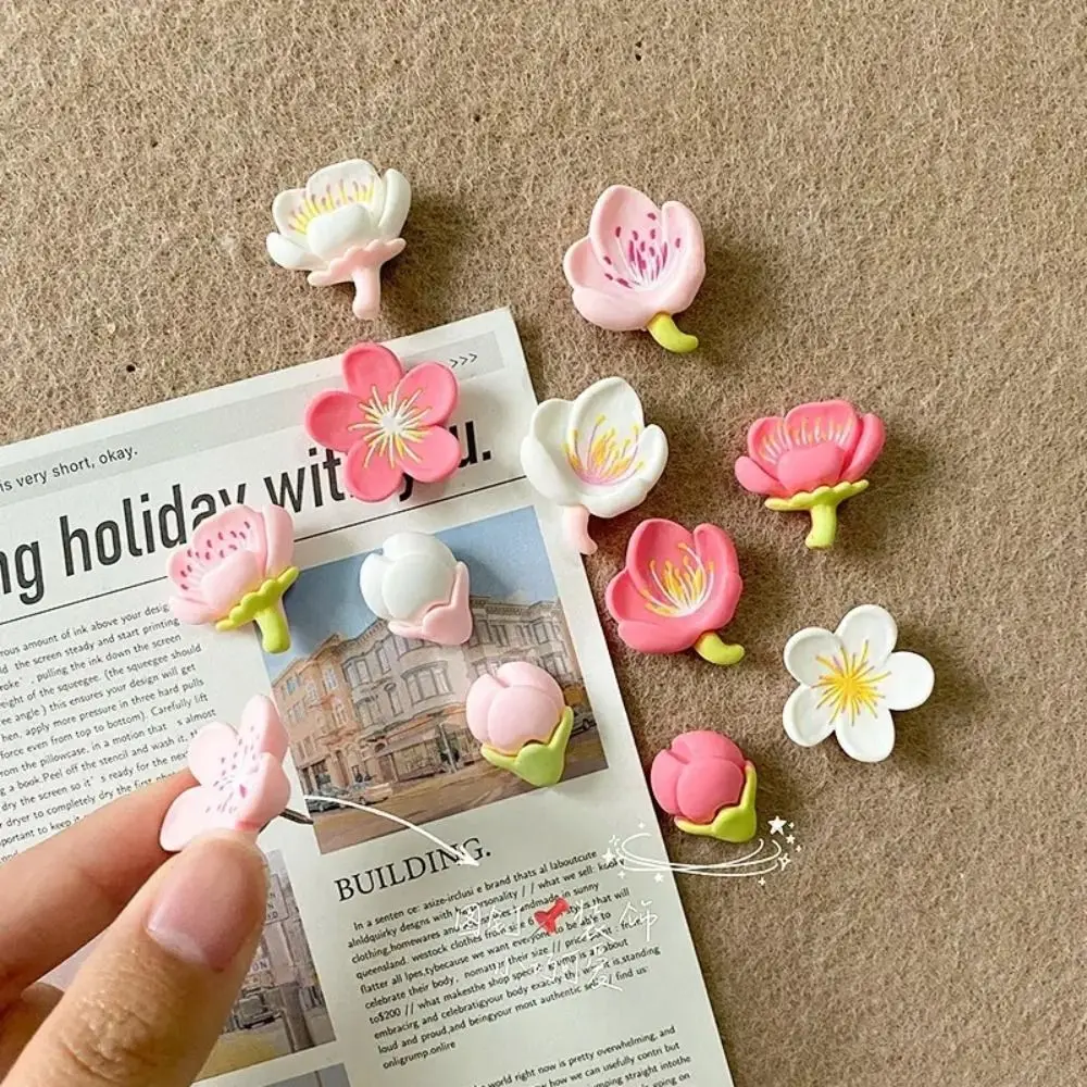 

20/30Pcs Creative Sakura Pushpins 3D DIY Blackboard Push Pins Cute Multifunctional Decorative Studs Office School Supplies