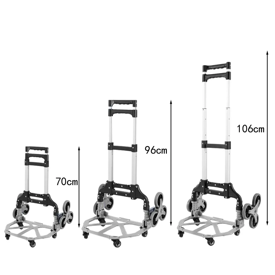 Imagem -05 - Trolley Trole de Dobramento de Liga de Luminum Subindo Escadas Carrinho de Compras de Caminhão de Tração no Andar de Cima