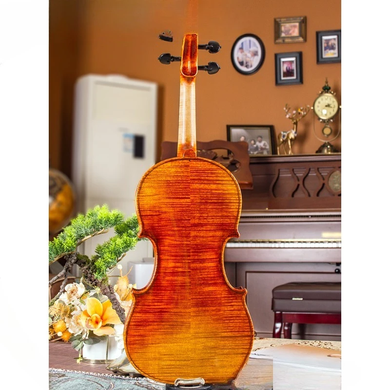 Antique solid wood natural maple violin, European pure handmade piano