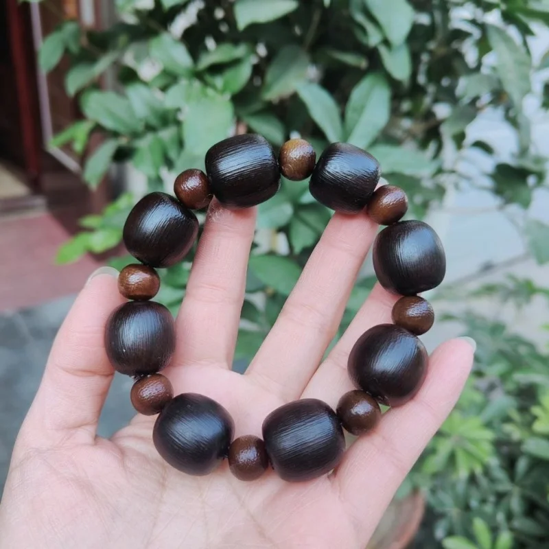 

Старинный браслет из бусин с бусинами Будды из рога, в культурном стиле