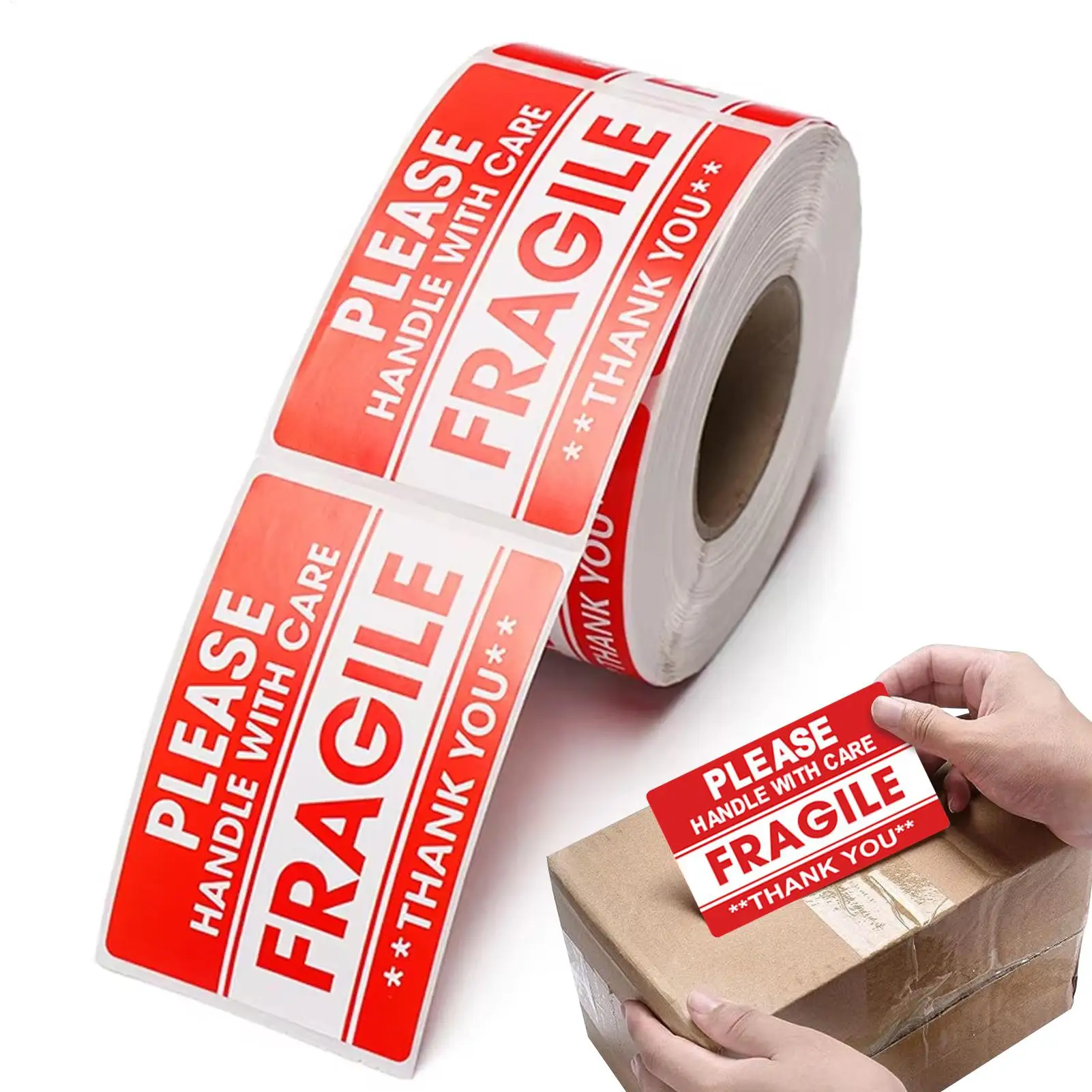 

500Pcs/roll Fragile Warning Sticker Care Shipping Special Tag Useful Shipping Express Label Handle With Care Keep