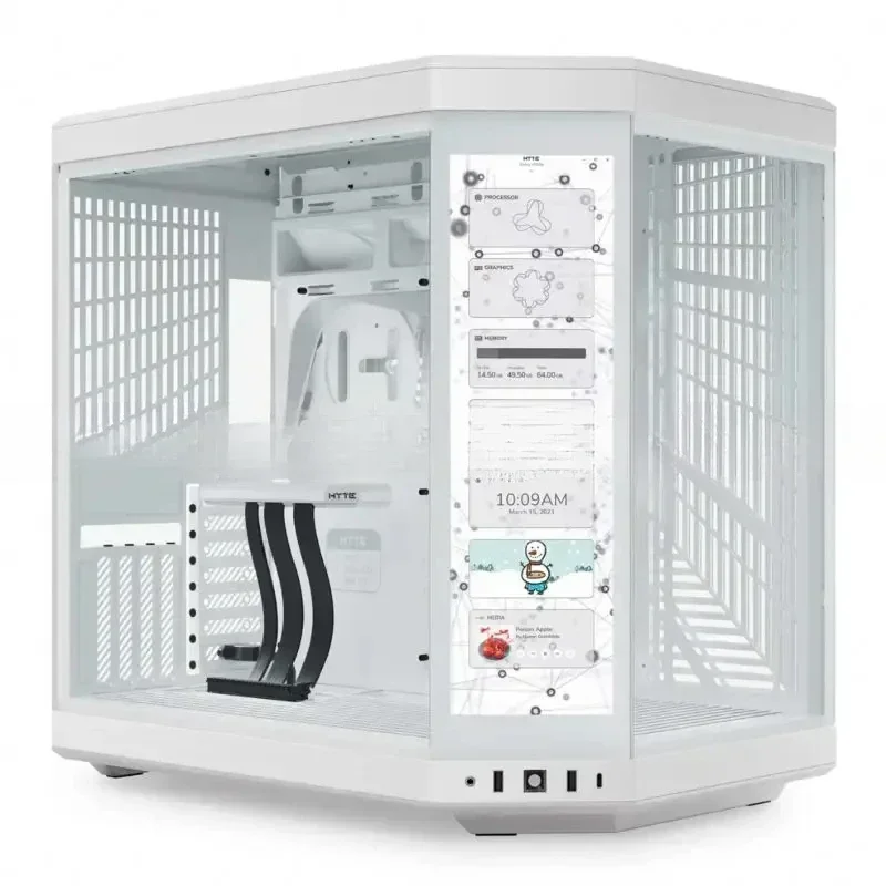 

Best Seller FirstNew HYTE Y70 Dual Chamber ATX Mid Tower Modern Aesthetic With Integrated 4K LCD Touchscreen