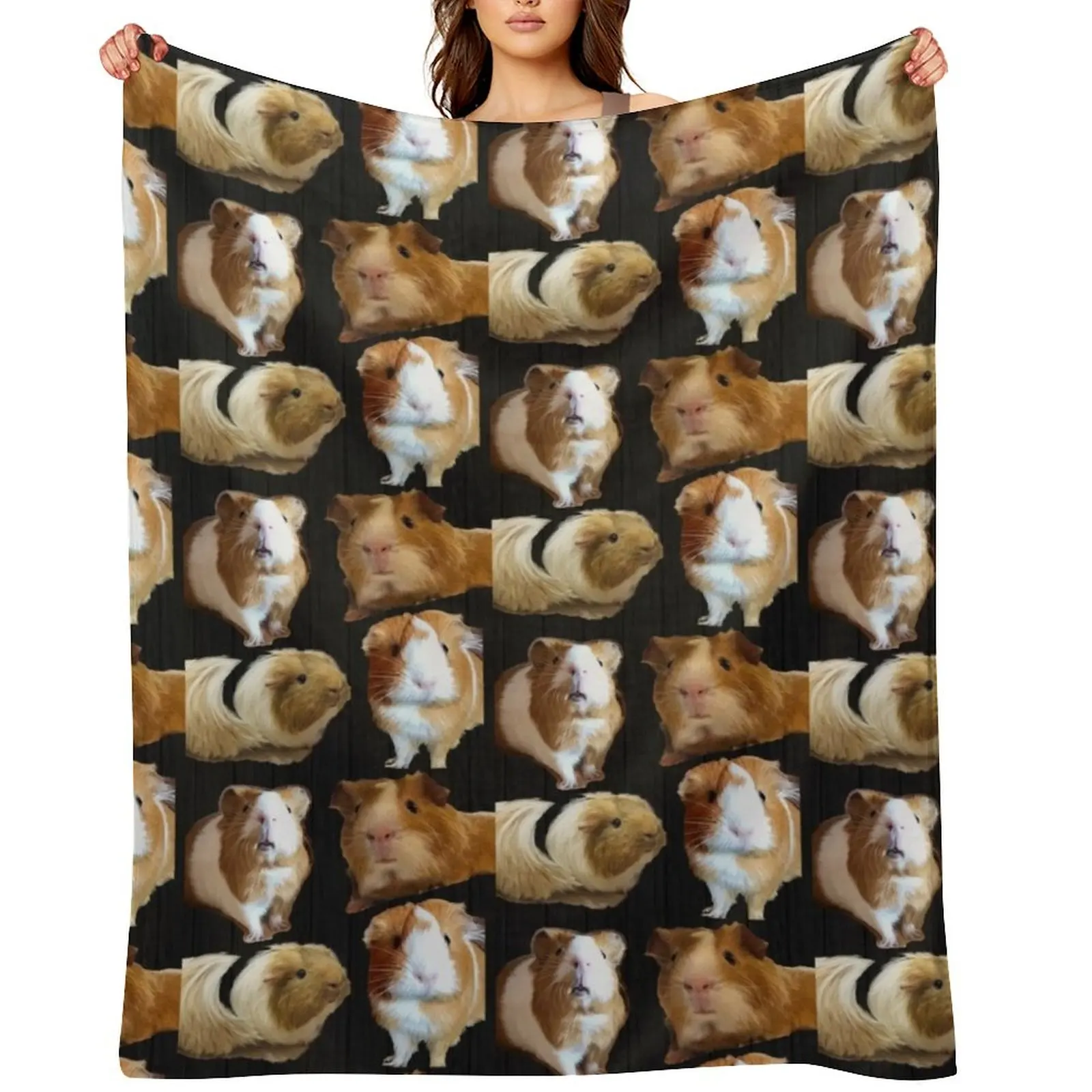 

Four guinea pigs Throw Blanket bed plaid Fashion Sofas Cute Luxury Blankets