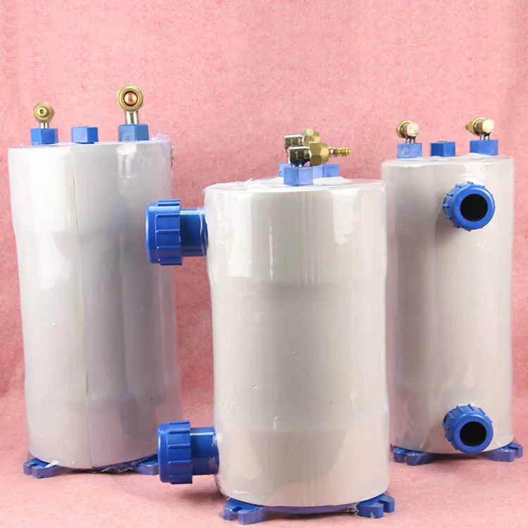 

Titanium barrel evaporator, pure titanium evaporator, 7HP seafood fish pond cold and warm pure titanium gun.