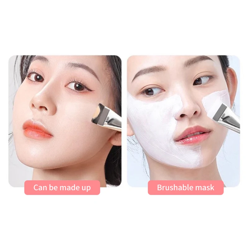 Make-up Brush Crescent Shaped Arc Straight Foundation Light No Trace Concealer Metal Tube Facial Mask Brush Makeup Tools