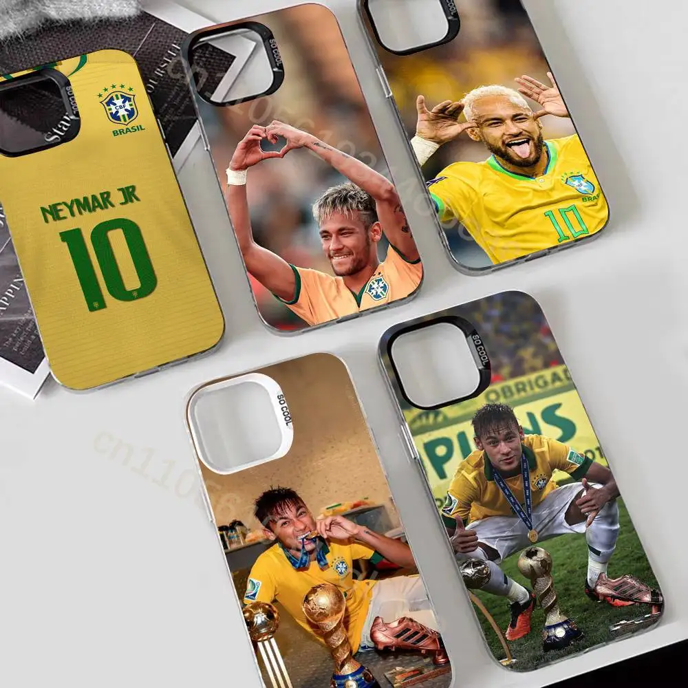 

Brasil N-Neymar Jr 10 Phone Case For iPhone 17,16,15,14,13,12,11,Pro,Max,Plus Soft Black Cover