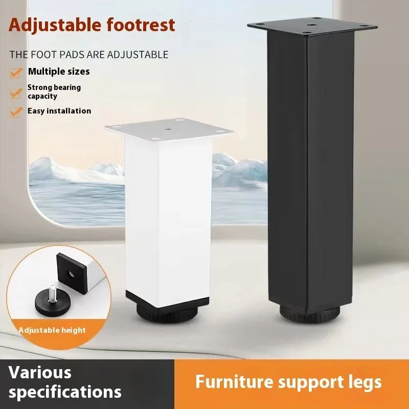 ZEXEF Furnitur Baja Tahan Karat Kaki Tempat Tidur Sofa Dapat Disesuaikan Kaki Meja Tempat Tidur Sofa Kabinet Kaki Kaki Pengganti Logam