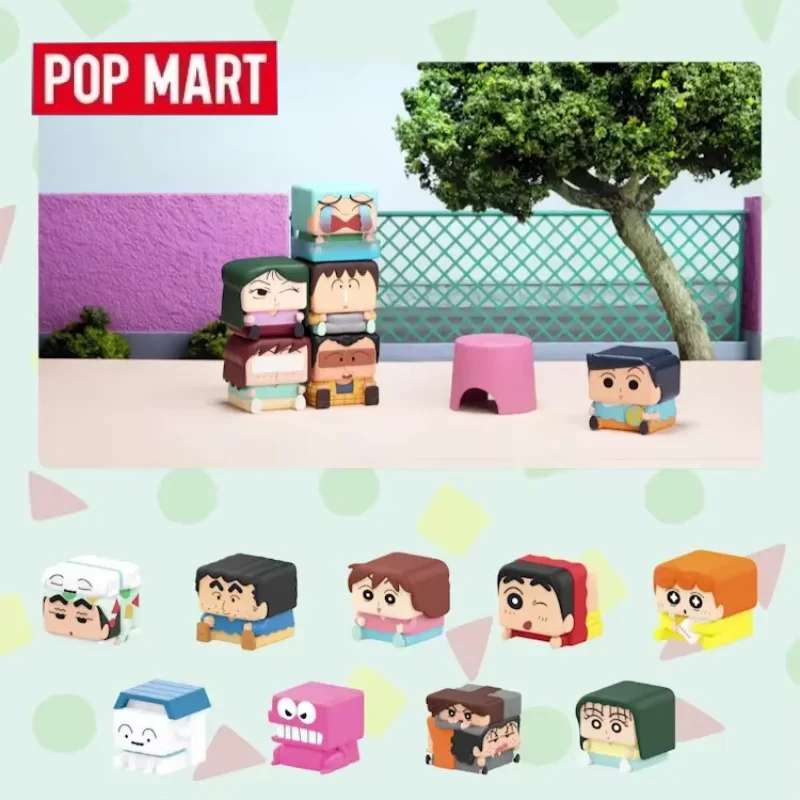 

POPMART Crayon Shinchan POP CUBE-2 Series Mystery Box Genuine Blind Box Guess Toys Bag Ornament Figurines Home Decor Desktop