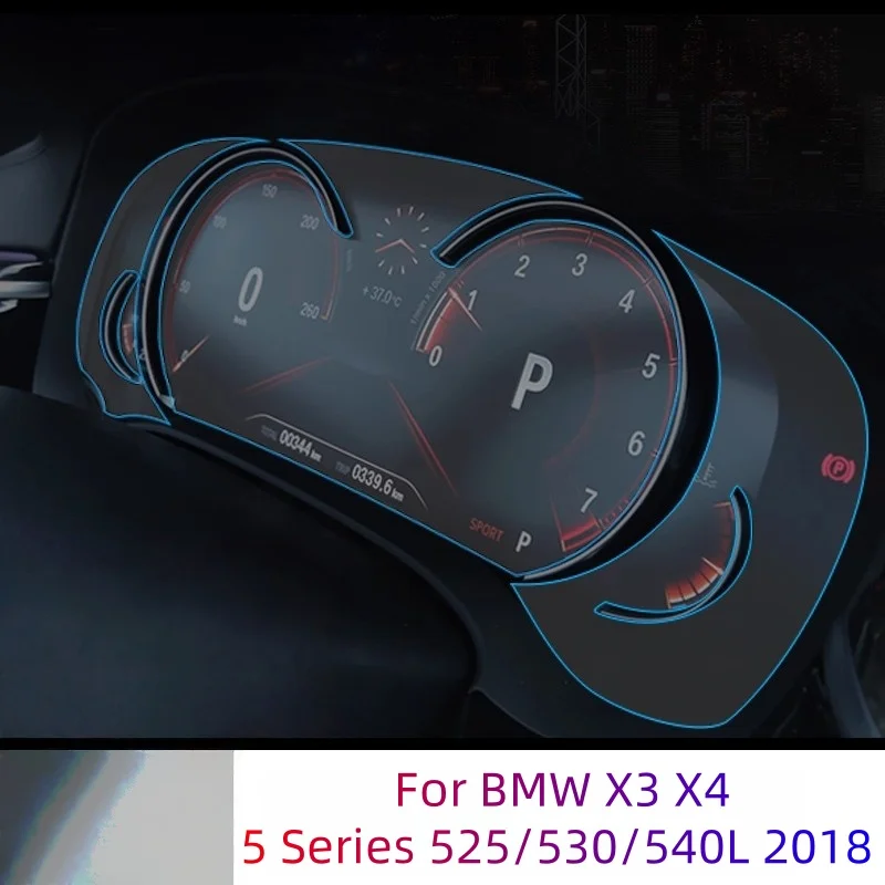 

Car TPU Driving Room Dash Board Screen Guard Protection Cover HD Sticker Film For BMW X3 X4 G01 30D 5 Series 525/530 2018-2021