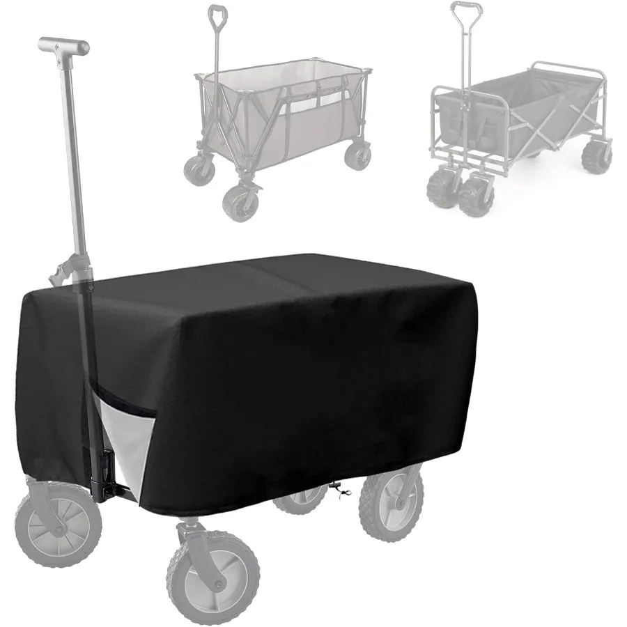 

Outdoor Folding Wagon Protective Cover 600D Oxford Cloth Waterproof HeavyDuty Dustproof for Collapsible Wagon Carts
