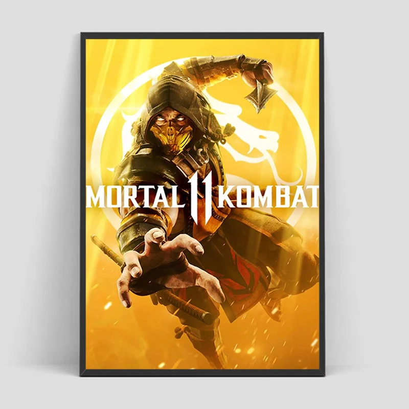 Mortal Kombat Game Poster Decoration Pictures Room Wall Decororation Painting on Canvas Home Art Decorative Paintings Print Home