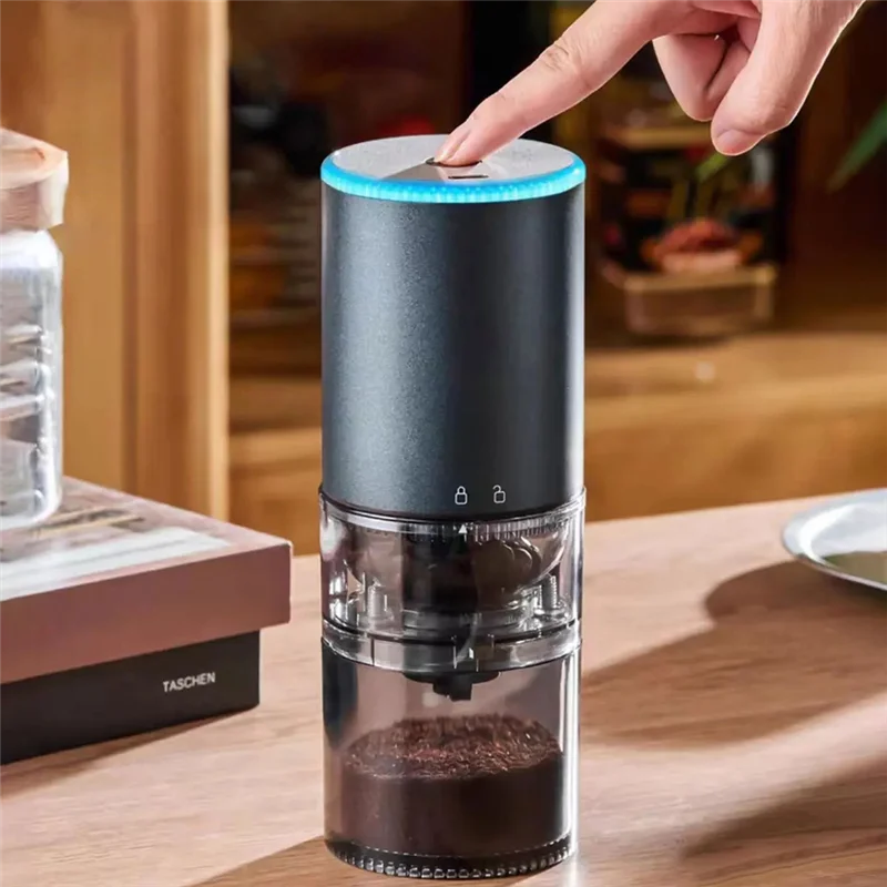 Electric Bean Grinder Stainless Steel Portable Coffee Machine External Adjustable Coffee Machineabkw