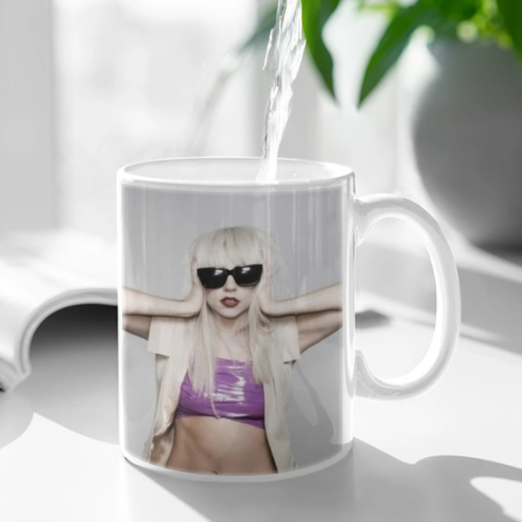 Hot Singer Lady Gaga Classic Anime Ceramic Cup Coffee Oatmeal Breakfast Cup Creative Personality Mug