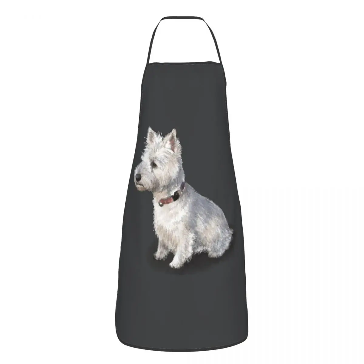 The West Highland Terrier Aprons Chef Cooking Tablier Waterproof Bib Kitchen Cleaning Pinafore for Women Men Gardening