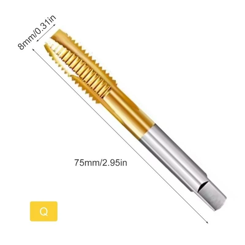 Die Point Machine taps mit gerader Schaft, um eine einfache Installation und Entfernung zu erhalten