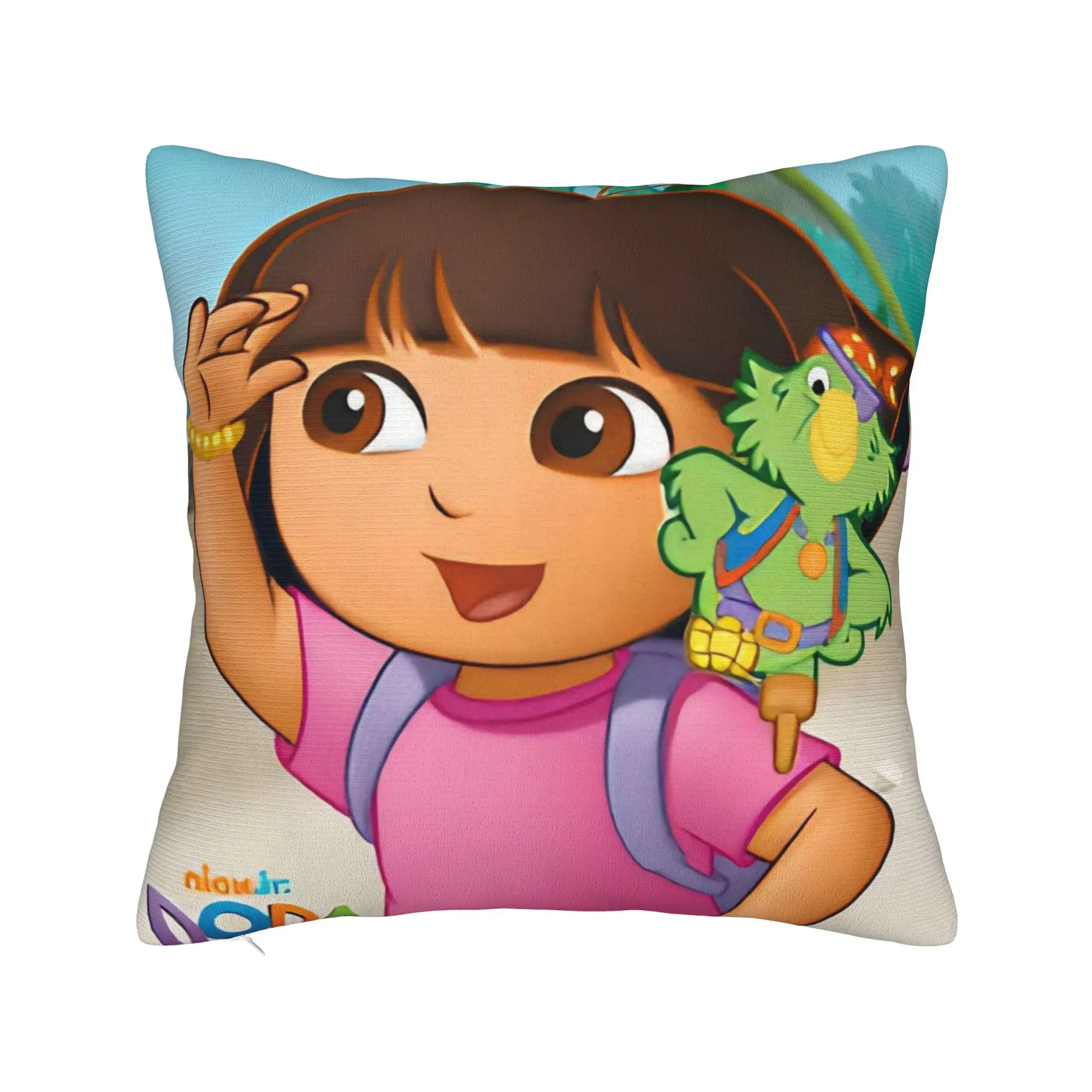 D-Doras The Explorers Pillowcase Accessories Printed Cushion Cover Gift  Pillow Case Cover Home Multi Size