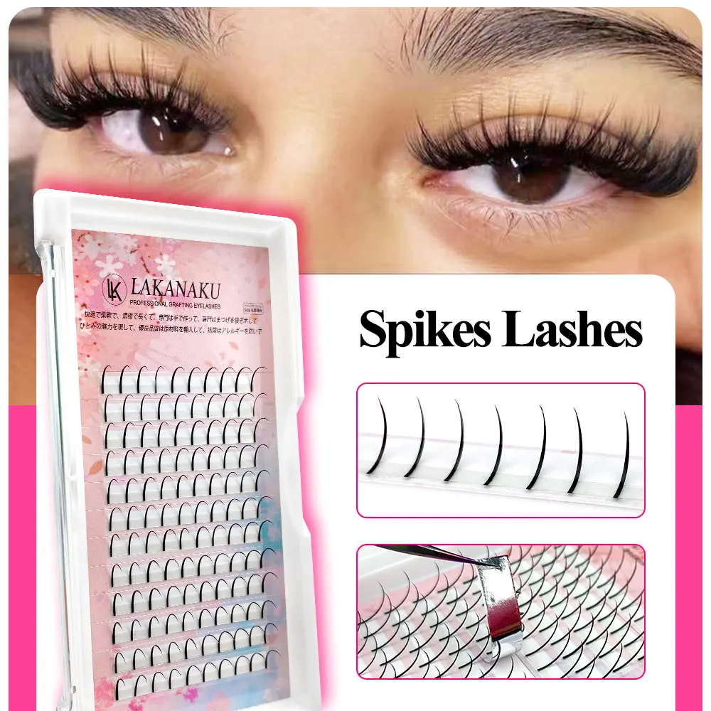 Spike Lashes Extensions Wispy Eyelashes Fluffy Eyelash Comic Lash