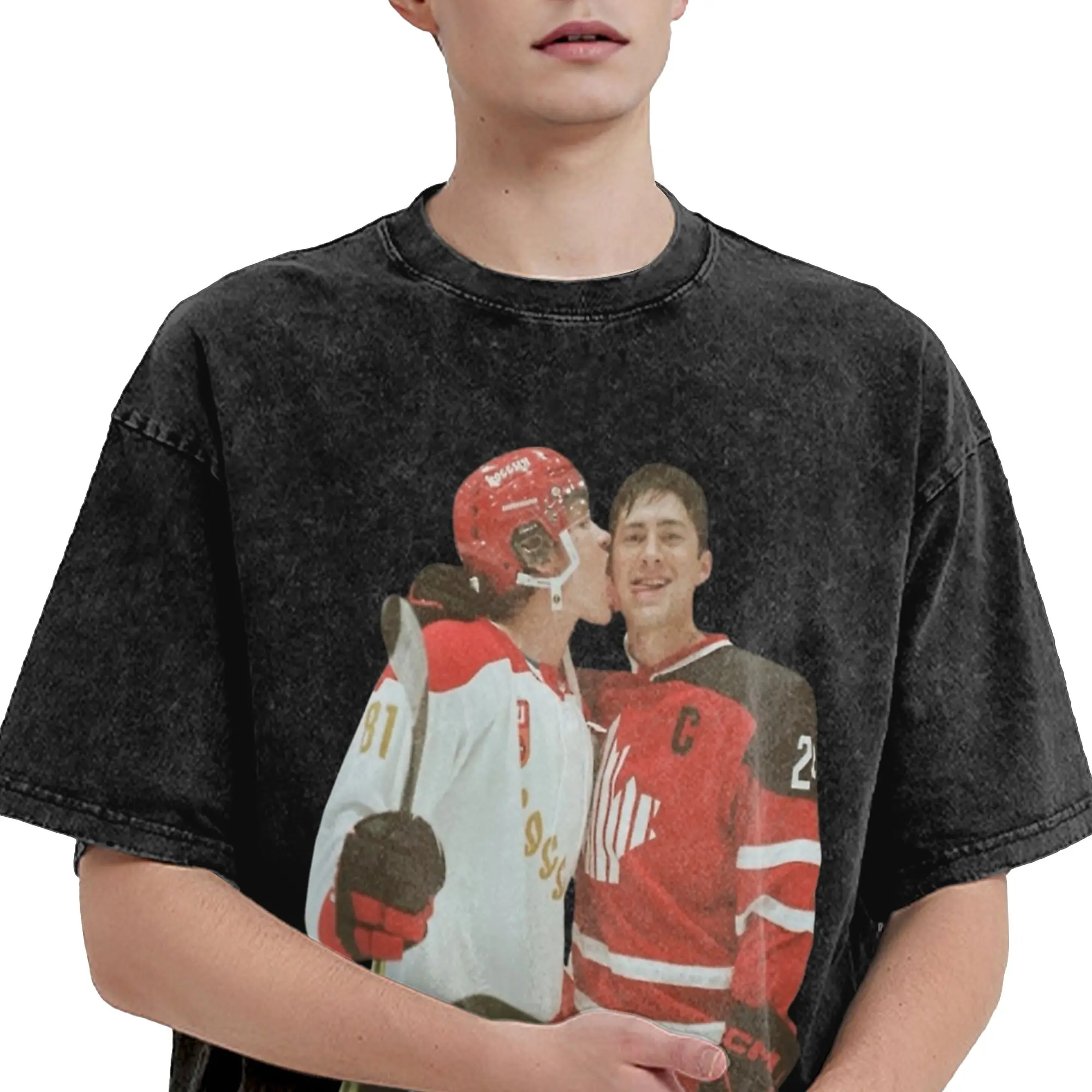 Heated Rivalry Shane Hollander Ilya Rozanov Washed T Shirts Vintage T-Shirt Tees Men Women 100% Cotton Street Graphic