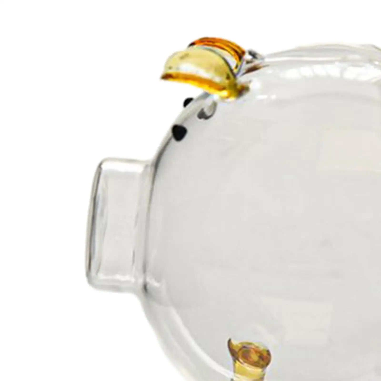 Glass Pig Piggy Bank Transparent Modern, Saving Money Box, Creative, Cute Piggy Bank Clear Piggy Bank for Bar Entrance Decor