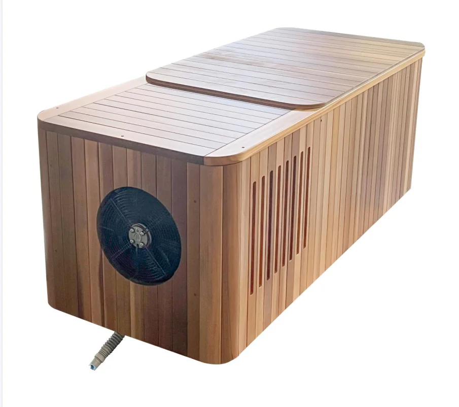 2026 Outdoor Freestanding Ice Bath Recovery Cold Plunge Tub Spa Outdoor with Chiller and Filter