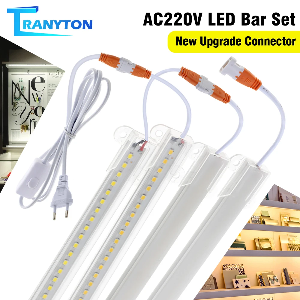 Led Tube Light Fixture High Brightness Lamp Tube 220V Bar Lighting Bulb For Cabinet Kitchen Home-Appliance Light