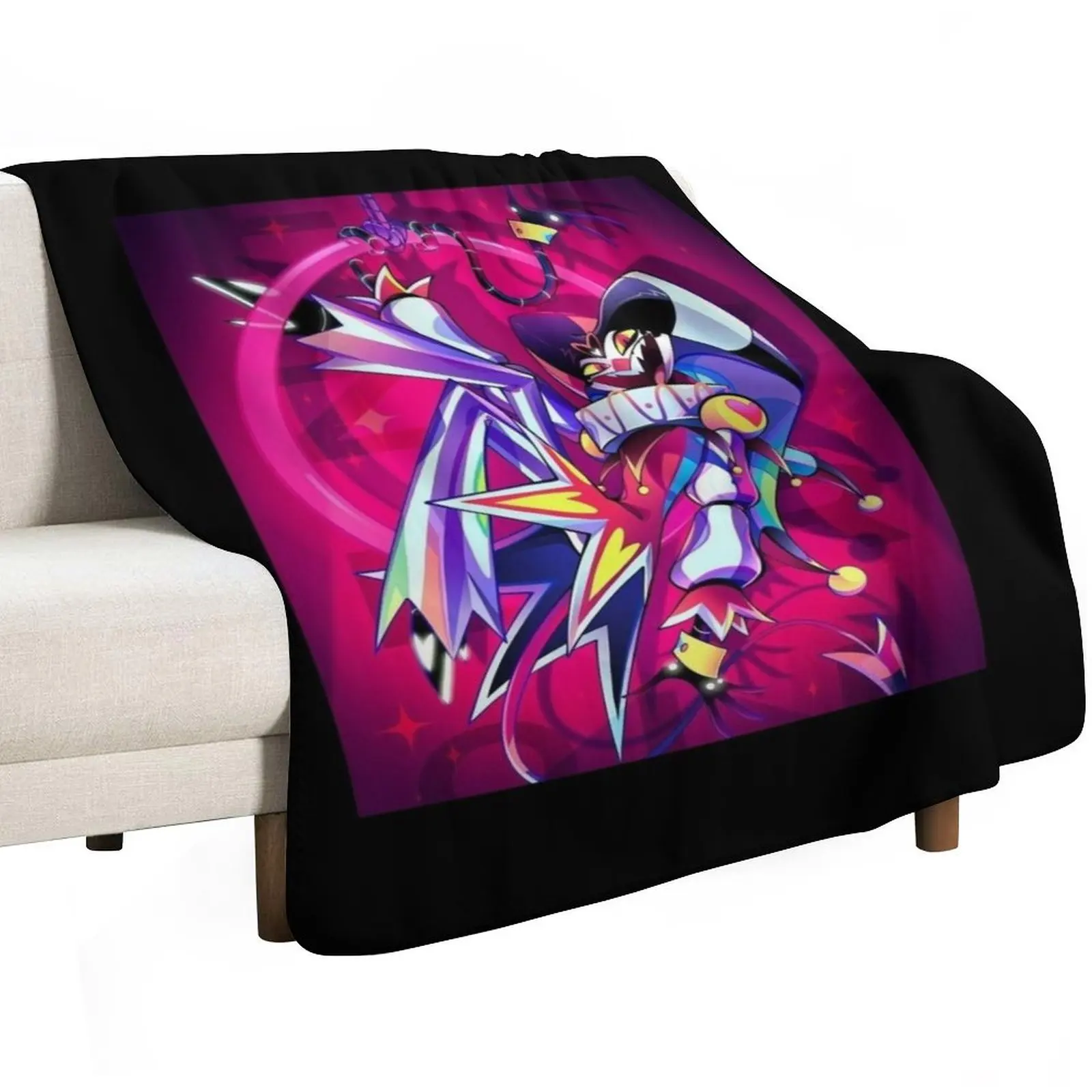Helluva Boss - Fizzarolli Throw Blanket Cozy Warm Blanket for Bed Room Decor
