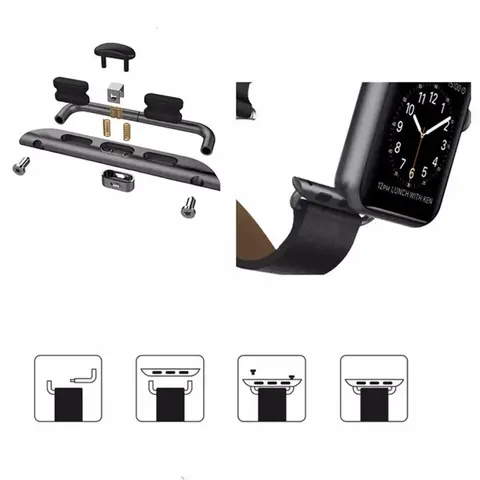 Adapterkontakt för Apple Watch Ultra Series 10 9 8 7 6 SE Band 42/46mm för iWatch 40/41/44/45mm 49mm Tillbehörsverktyg Partihandel 8 best sales Apple Watch-armbandskontakt - №8