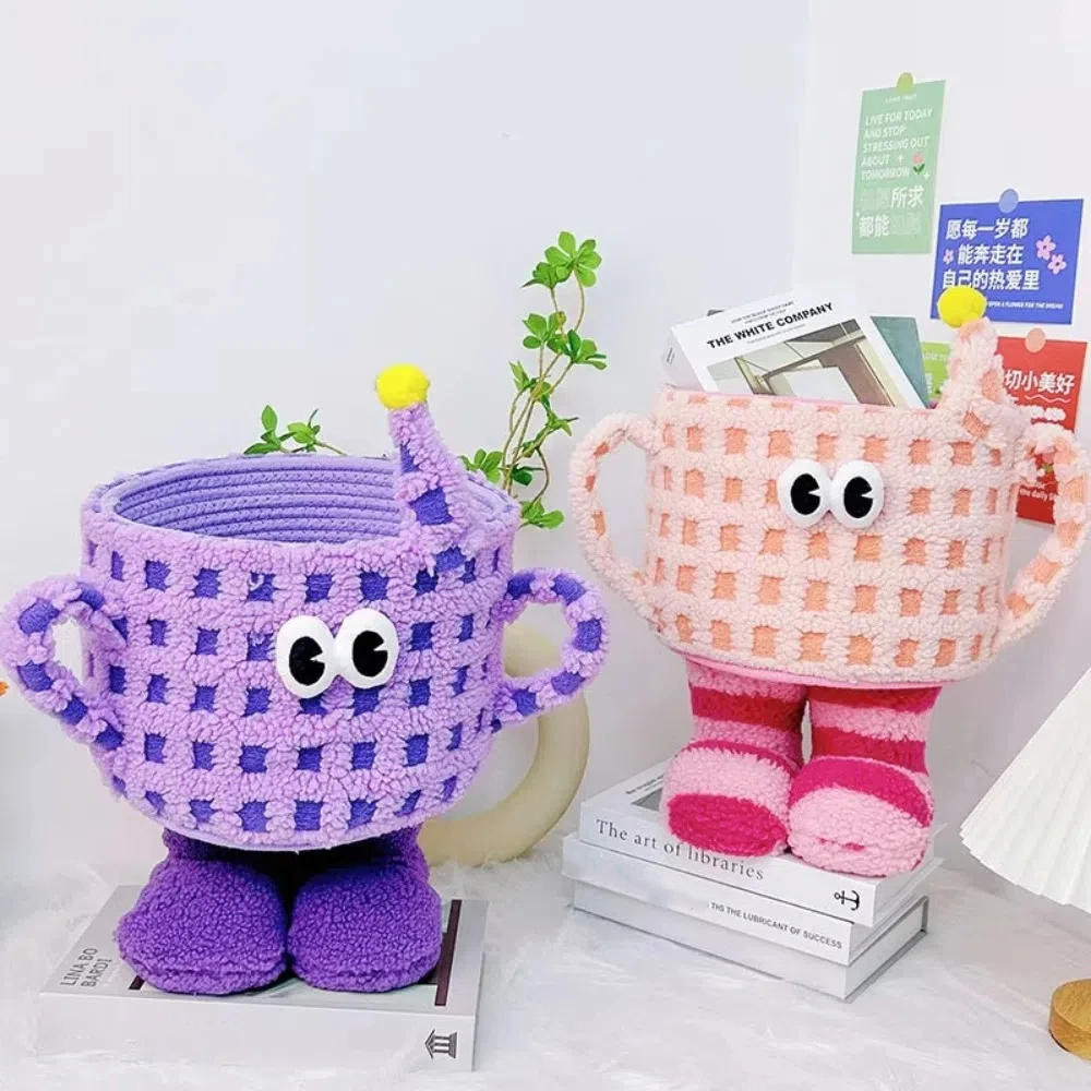 

Корзина для хранения Bigfoot Ya Little Devil, большая вместительная корзина-контейнер, бархатный органайзер для мелочей, настольный ящик для хранения закусок