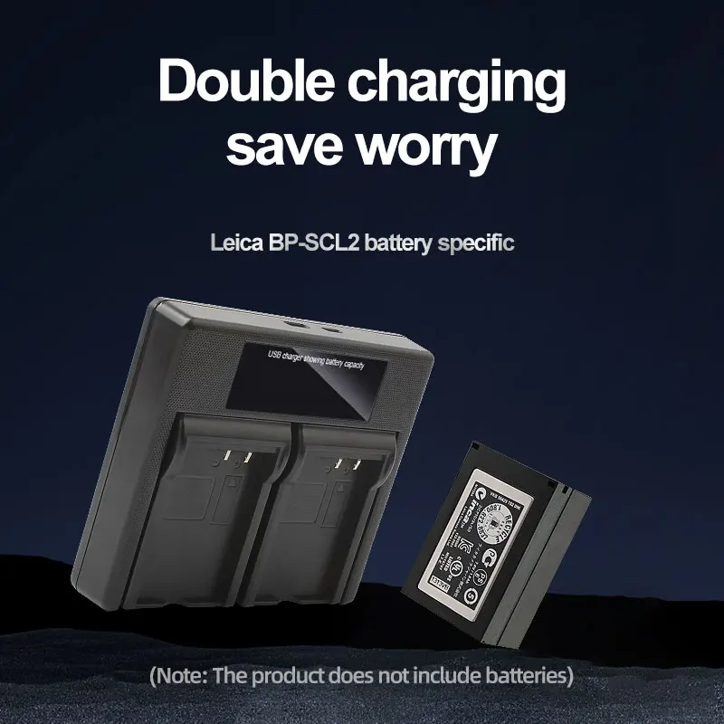 Зарядное устройство BP-SCL2 для камеры Leica M M-P M240 M246 M262 BP-SCL2, двойное зарядное устройство, аккумулятор