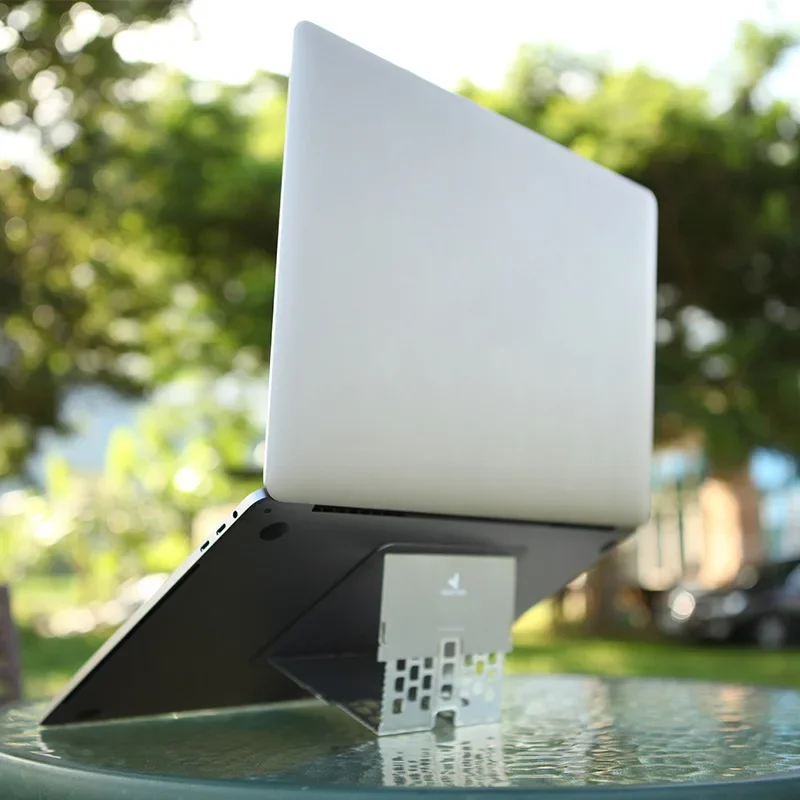 Creative Laptop Zinc Alloy Laptop Stand Adjustable Tablet Holder Stand Unique Ventilation Design Bracket Foldable Laptop Stand